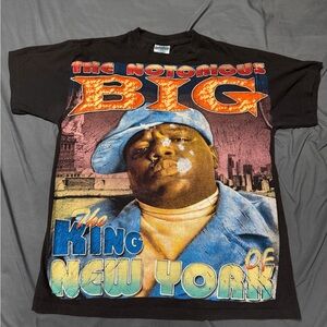 Size L Notorious BIG Vintage Reprint T-shirt Life After Death